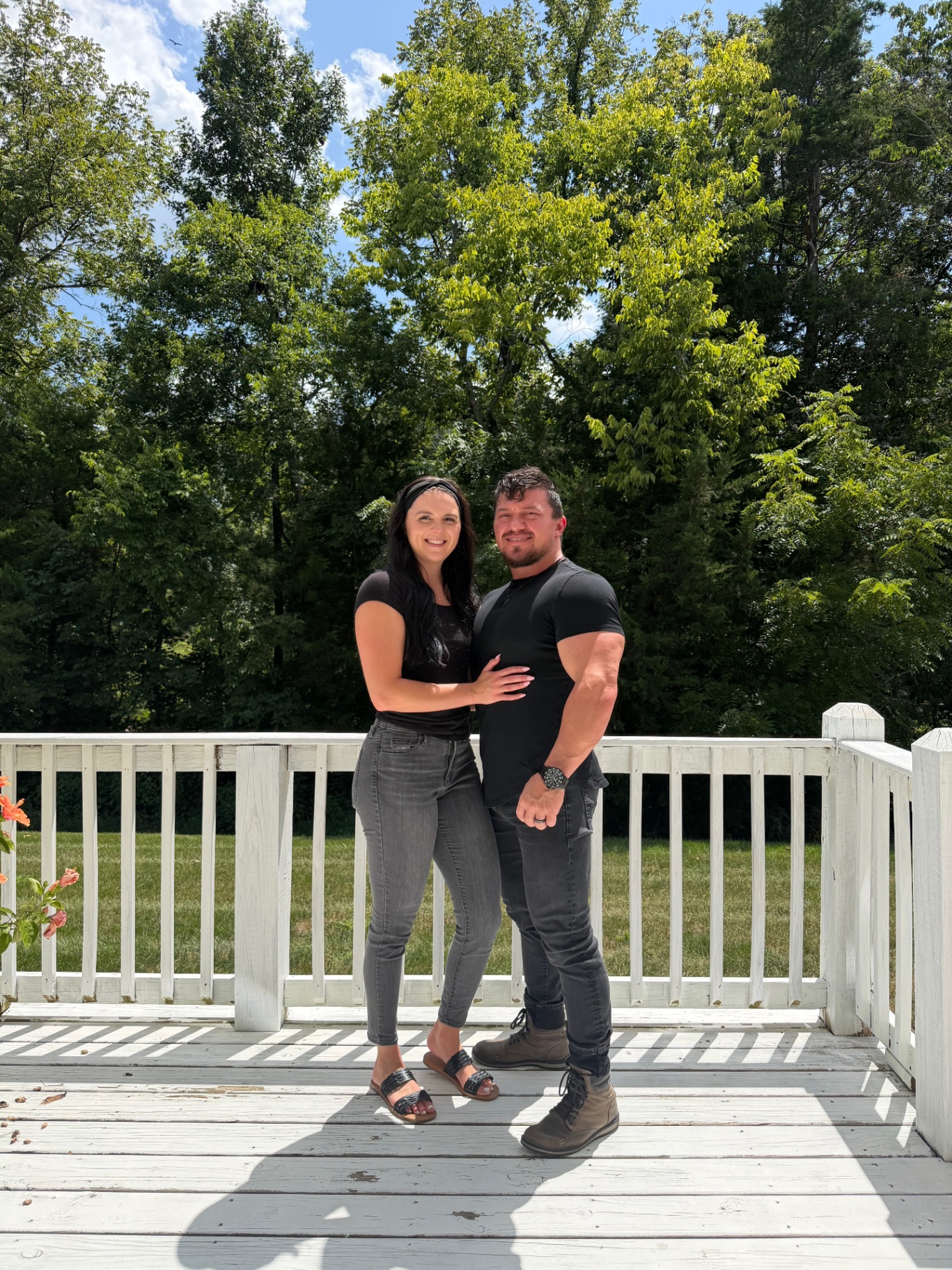 Kiera and Patrick Neumiller together outdoors